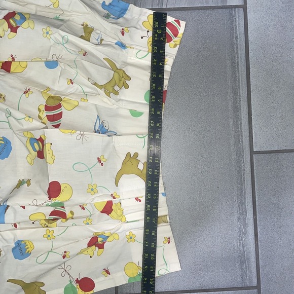 Vintage Sears Perma Prest Winnie The Pooh Collection Curtains Set Of 4 & Valance - Picture 11 of 16